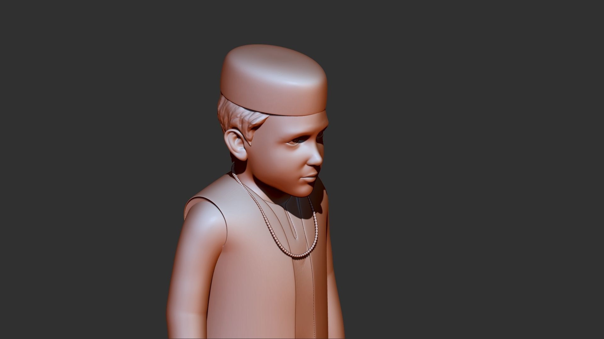 boy 3d print model statue of man 3D model_4