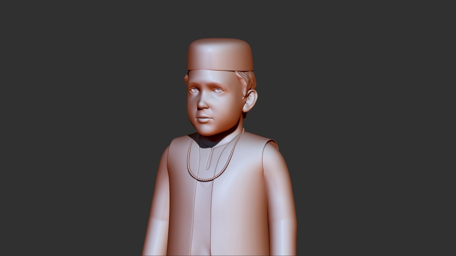 boy 3d print model statue of man 3D model_1