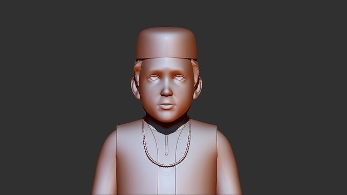 boy 3d print model statue of man 3D model