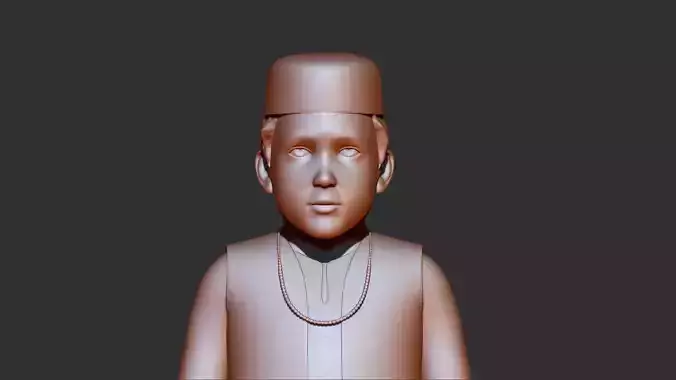 boy 3d print model statue of man 3D model