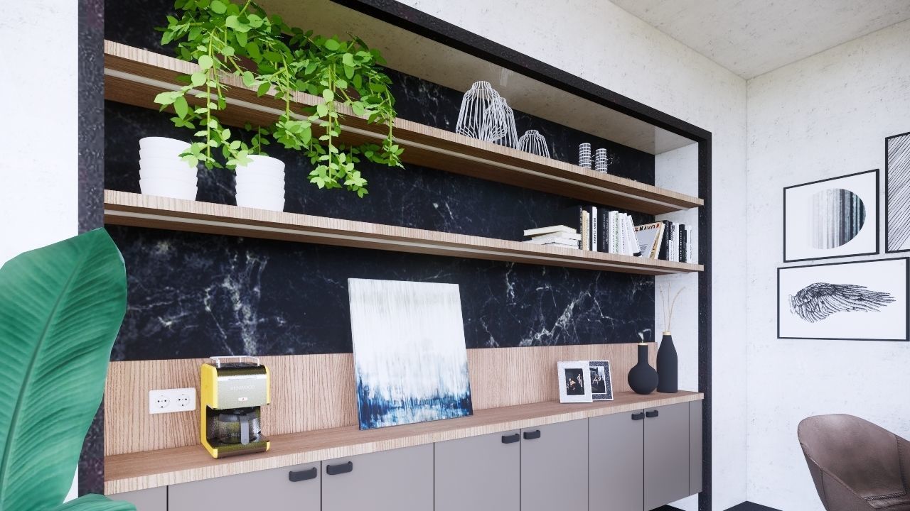 office workplace interior 3D model_3