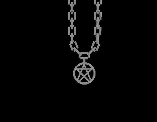 Satanic Necklace Artifact 3D model