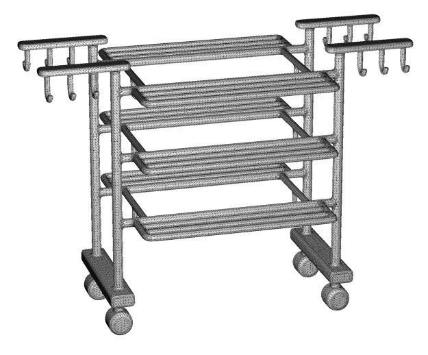 Stylish Dryer Cloth Stand 3D print model_3