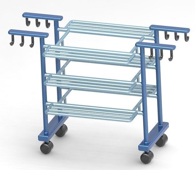 Stylish Dryer Cloth Stand 3D print model_2