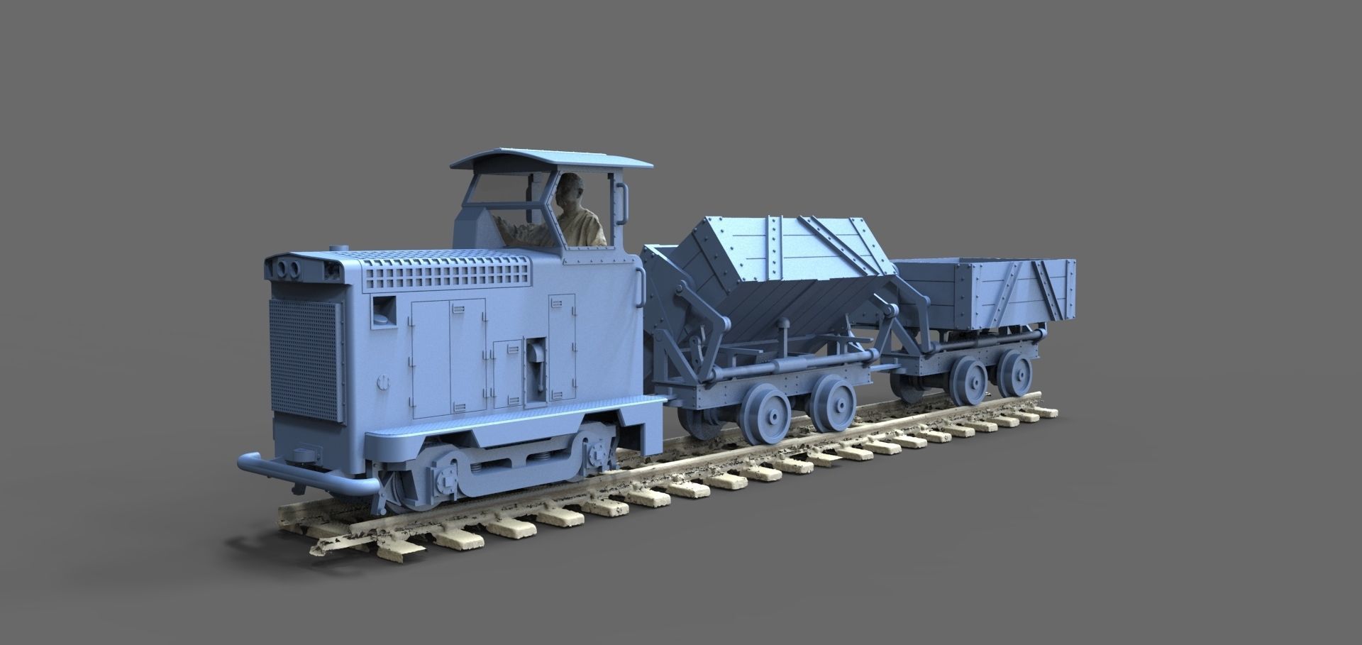 Field railway 3D print model_8