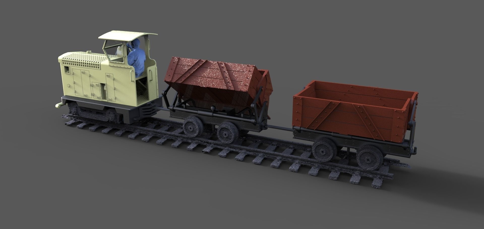 Field railway 3D print model_2