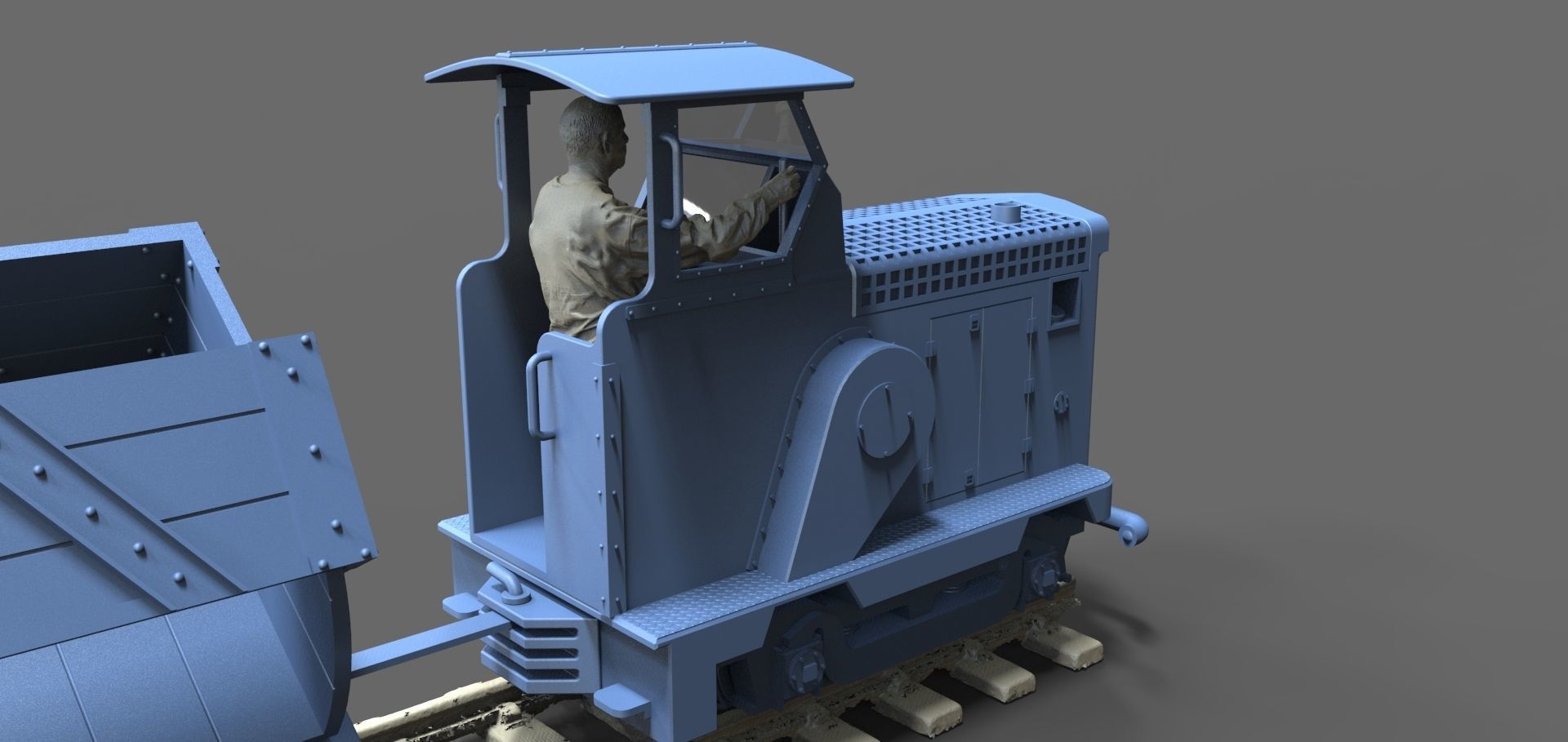 Field railway 3D print model_10