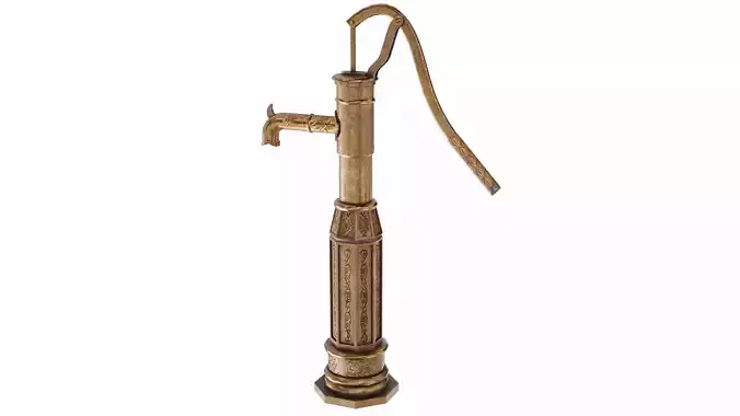 Manual water pump 3D model