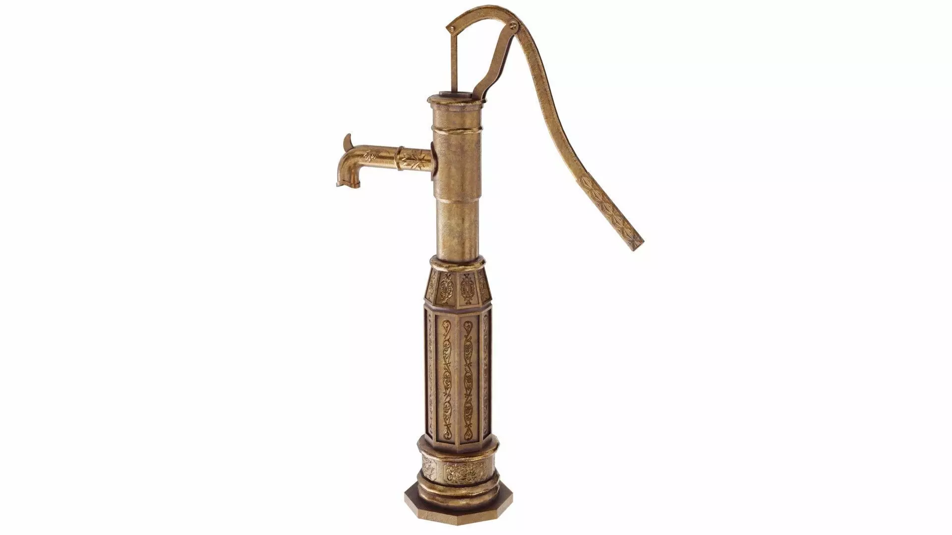 Manual water pump 3D model
