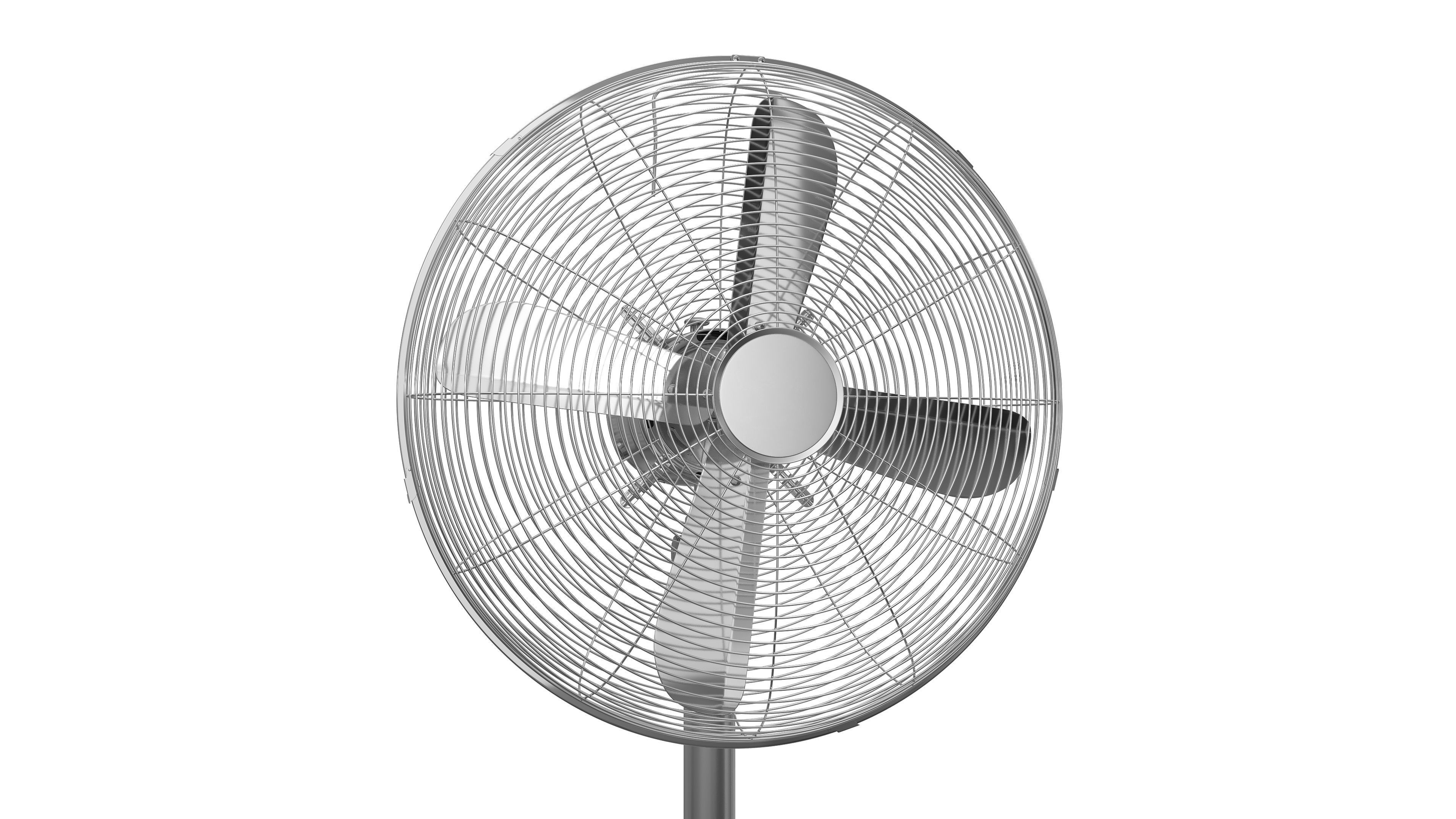 Pedestal Fan and Table fan 3D model_6