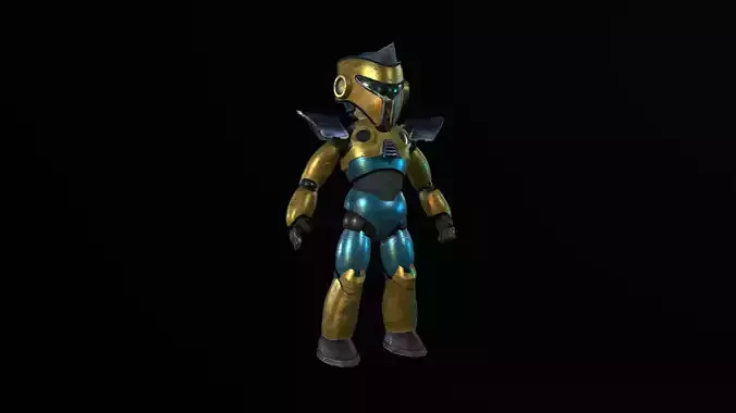 Chibi robot gold