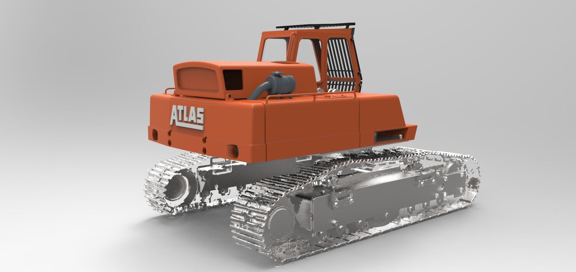 Excavator Body Atlas 3D print model_10