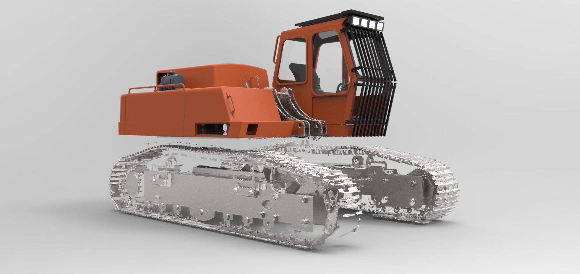 Excavator Body Atlas 3D print model_6