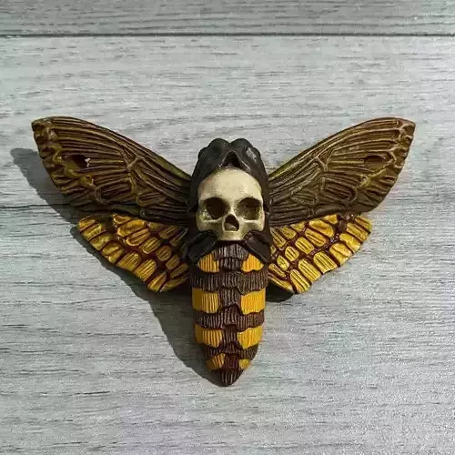 Death Moth Hair Pin 3D print model