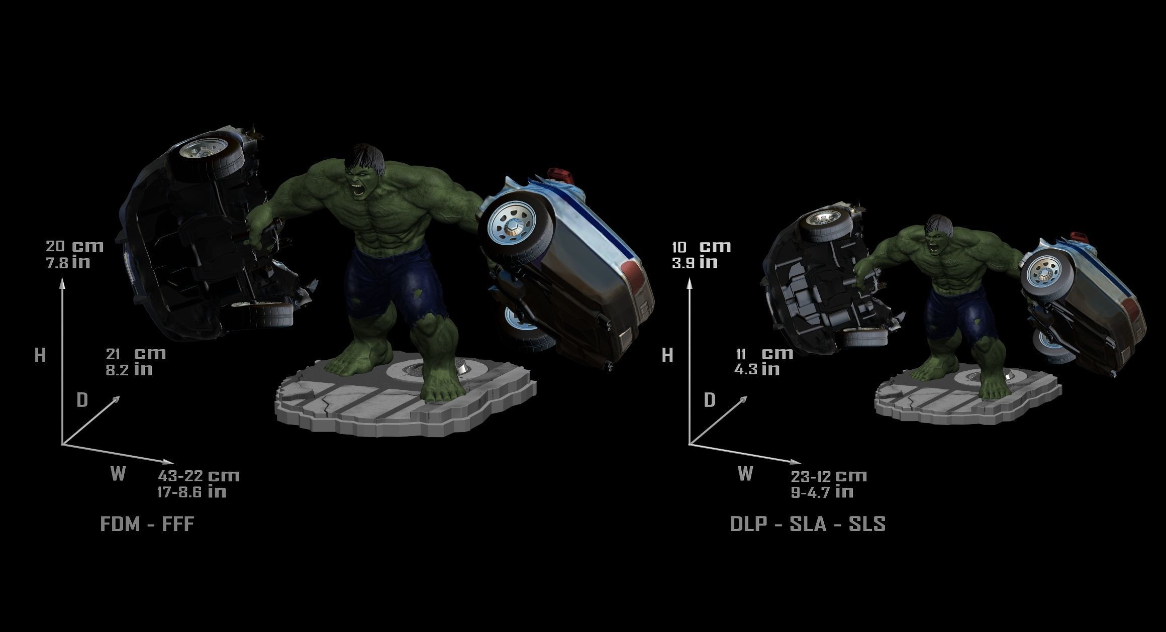 Hulk From Movie The Incredible Hulk 2008  File STL Two Versions 3D print model_18