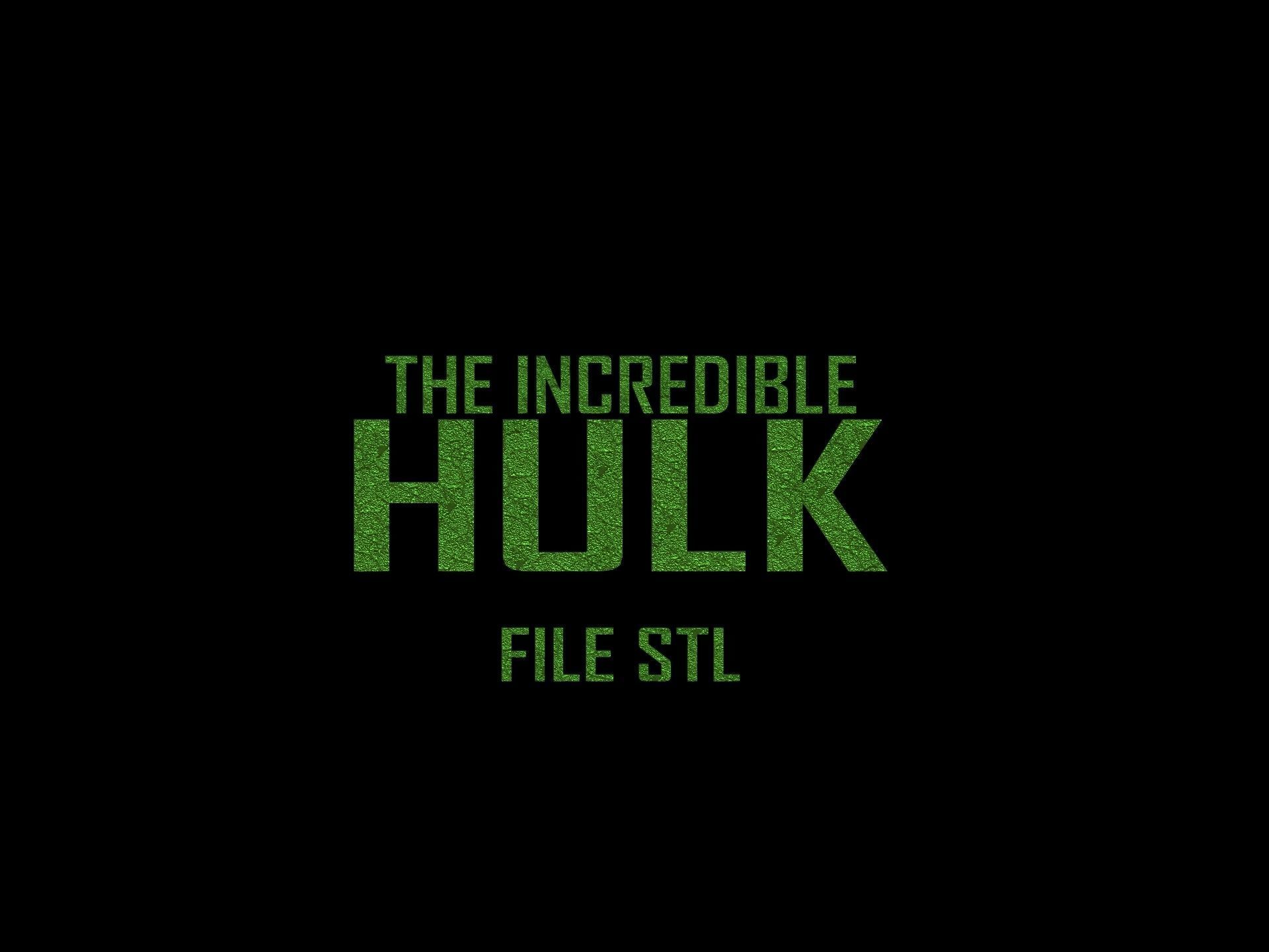 Hulk From Movie The Incredible Hulk 2008  File STL Two Versions 3D print model_19