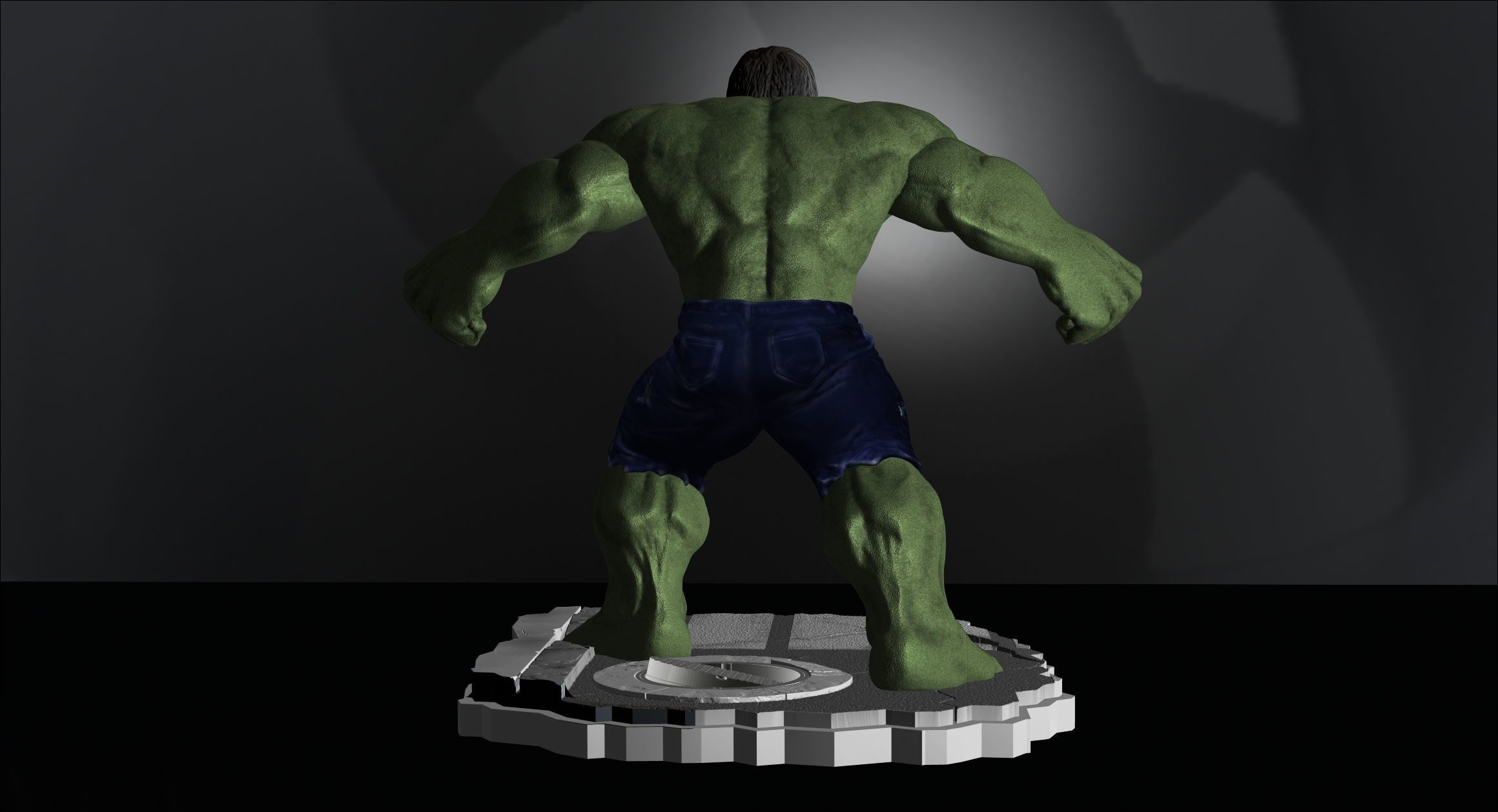 Hulk From Movie The Incredible Hulk 2008  File STL Two Versions 3D print model_9