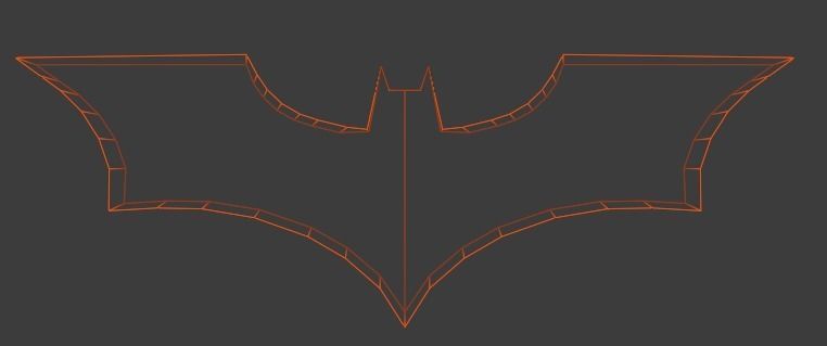 Dark Knight Batarang - Low Poly Free 3D model_2