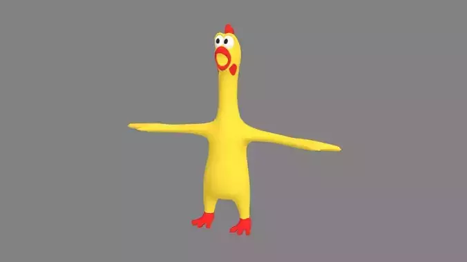 Cartoon Screaming Chicken Toy - Prank Props