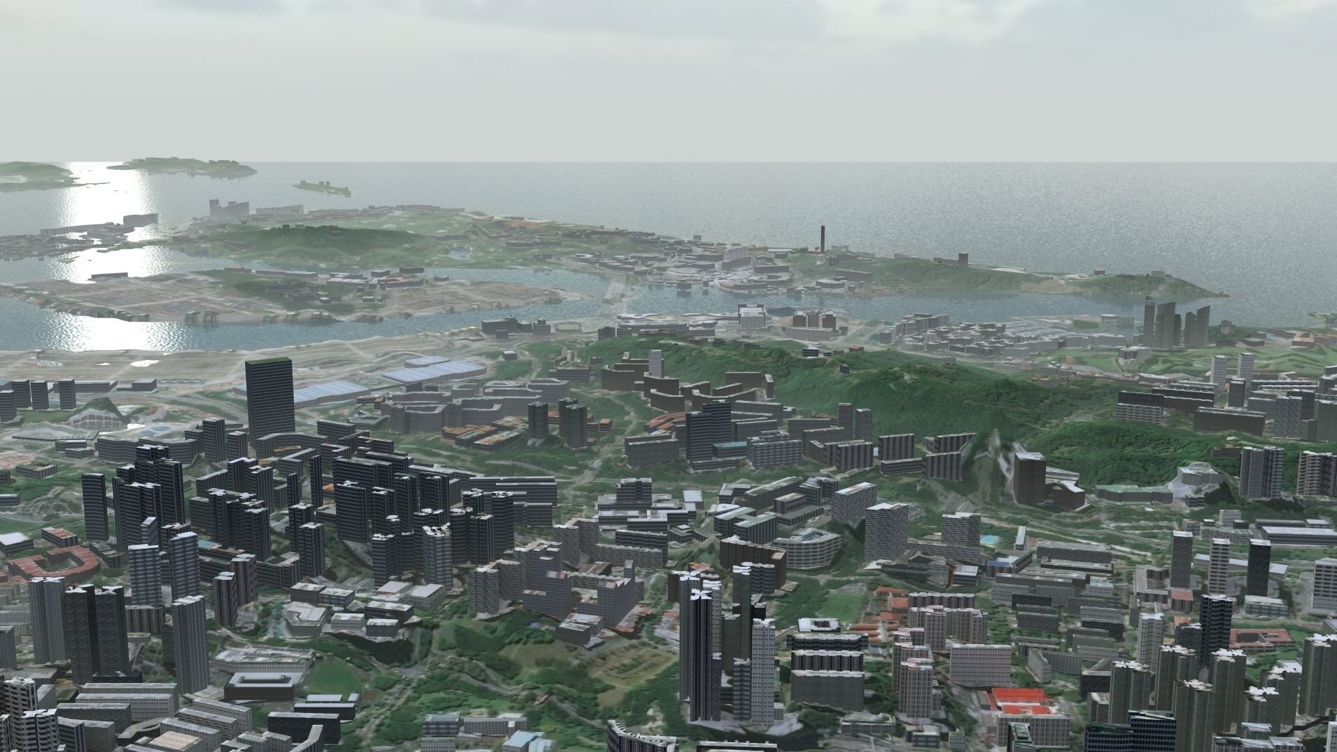 Singapore City Port 3D model_25