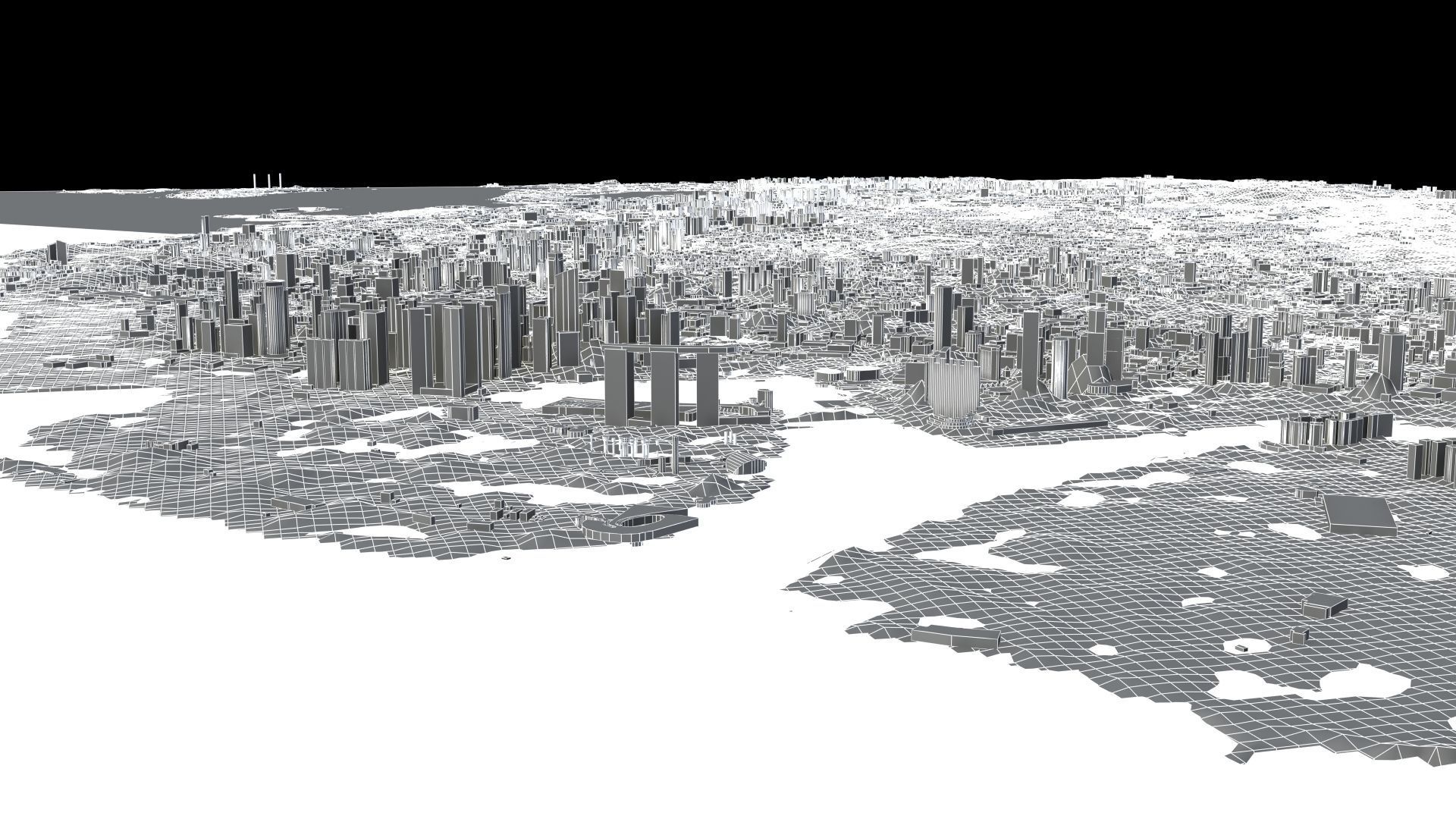 Singapore City Port 3D model_43