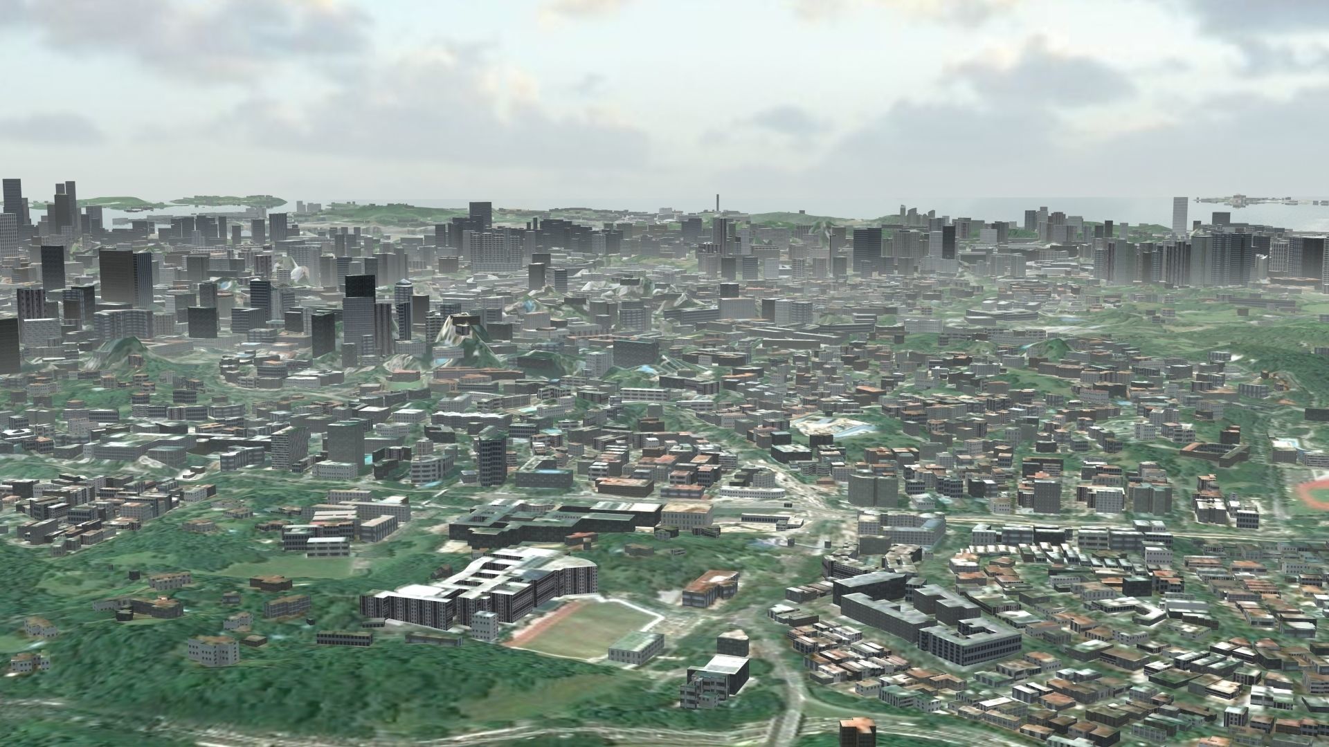 Singapore City Port 3D model_10