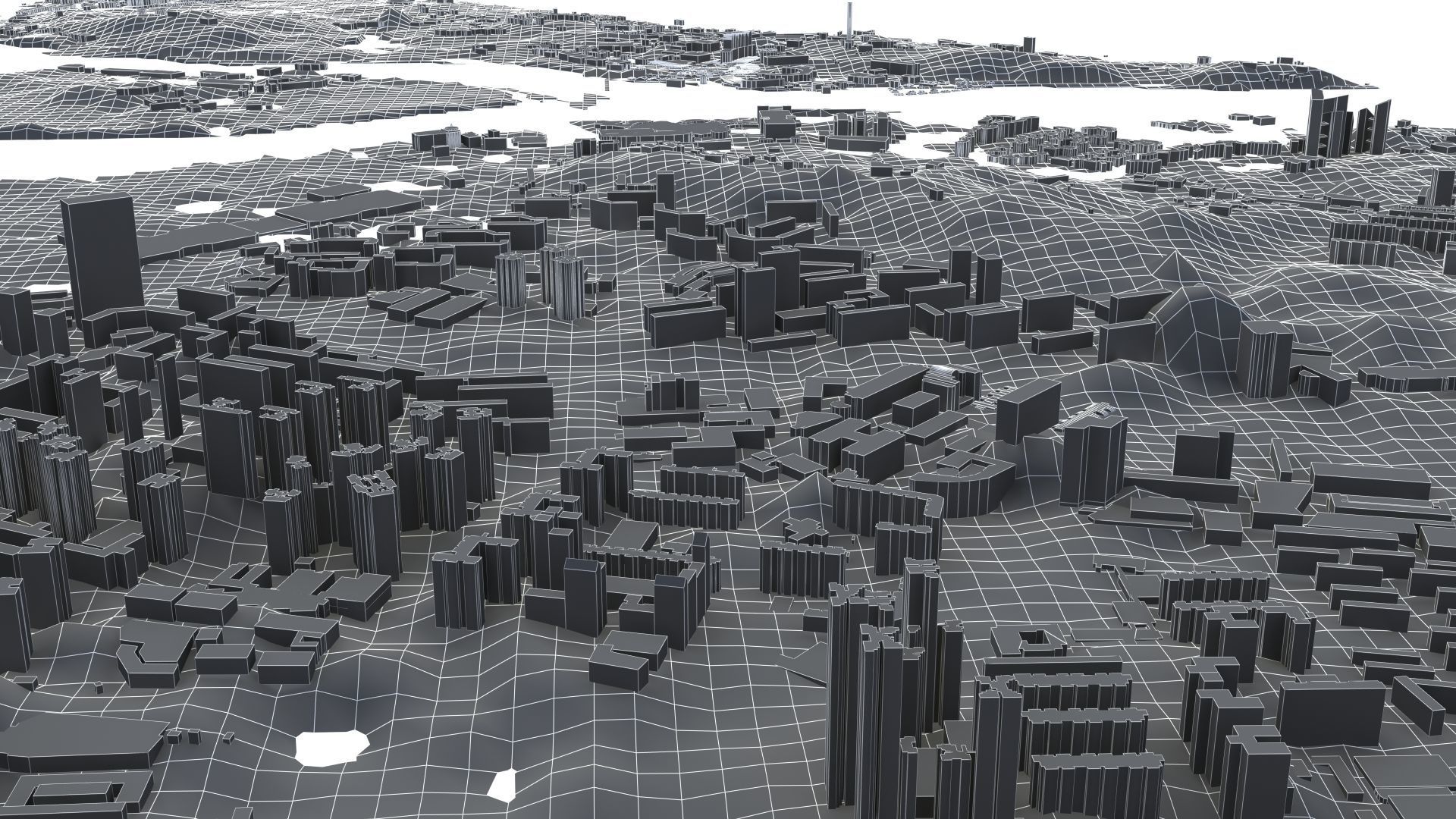 Singapore City Port 3D model_32