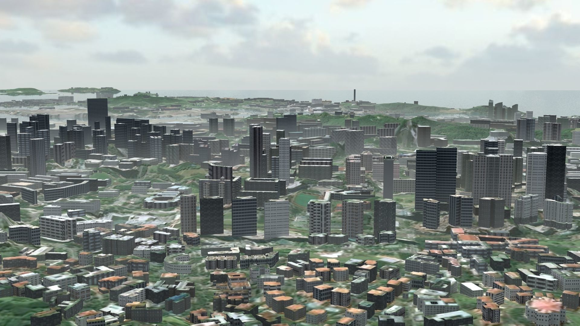 Singapore City Port 3D model_27