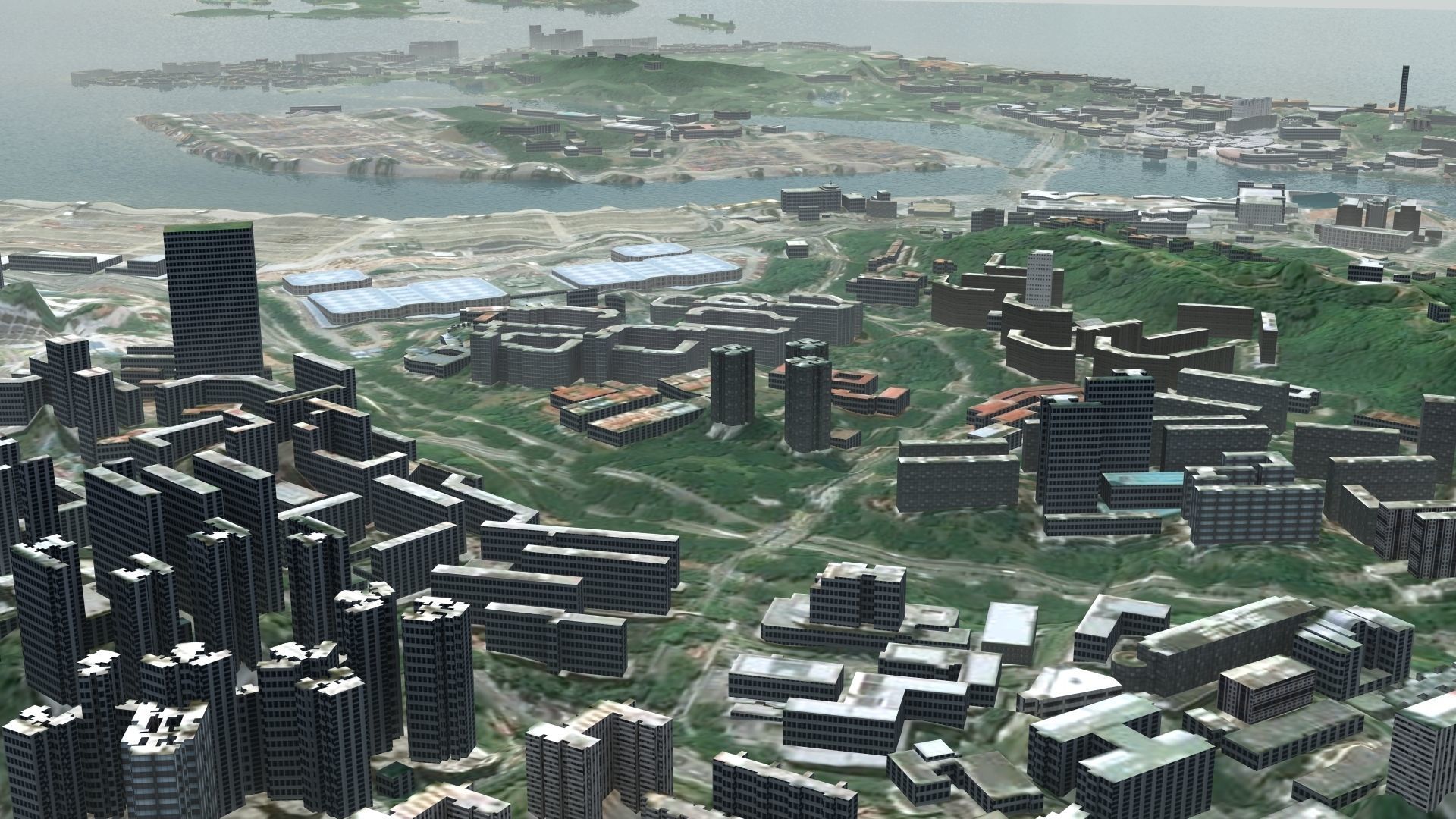 Singapore City Port 3D model_26
