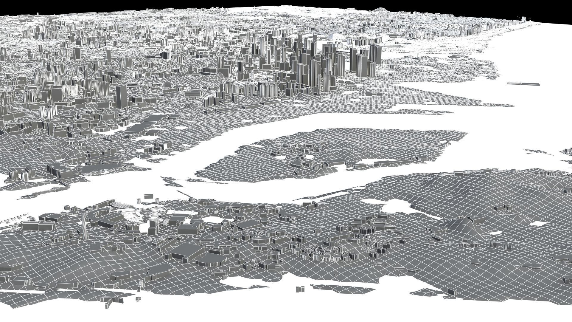 Singapore City Port 3D model_42