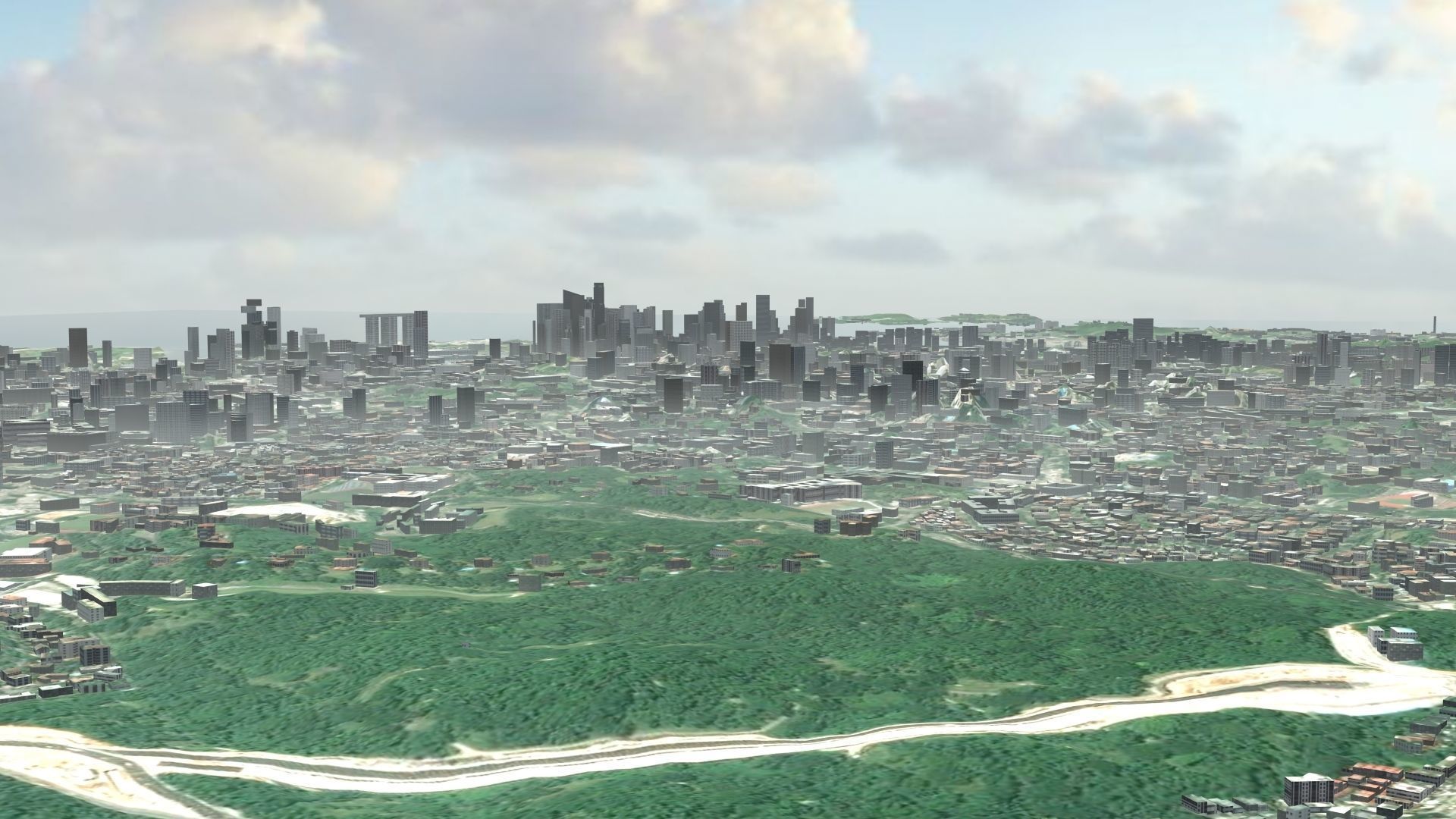 Singapore City Port 3D model_16