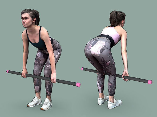 Stylized Fitness Character 3D model