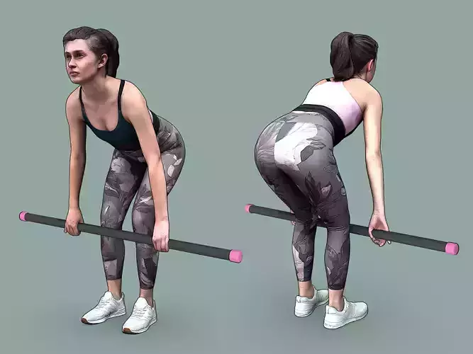 Stylized Fitness Character 3D model