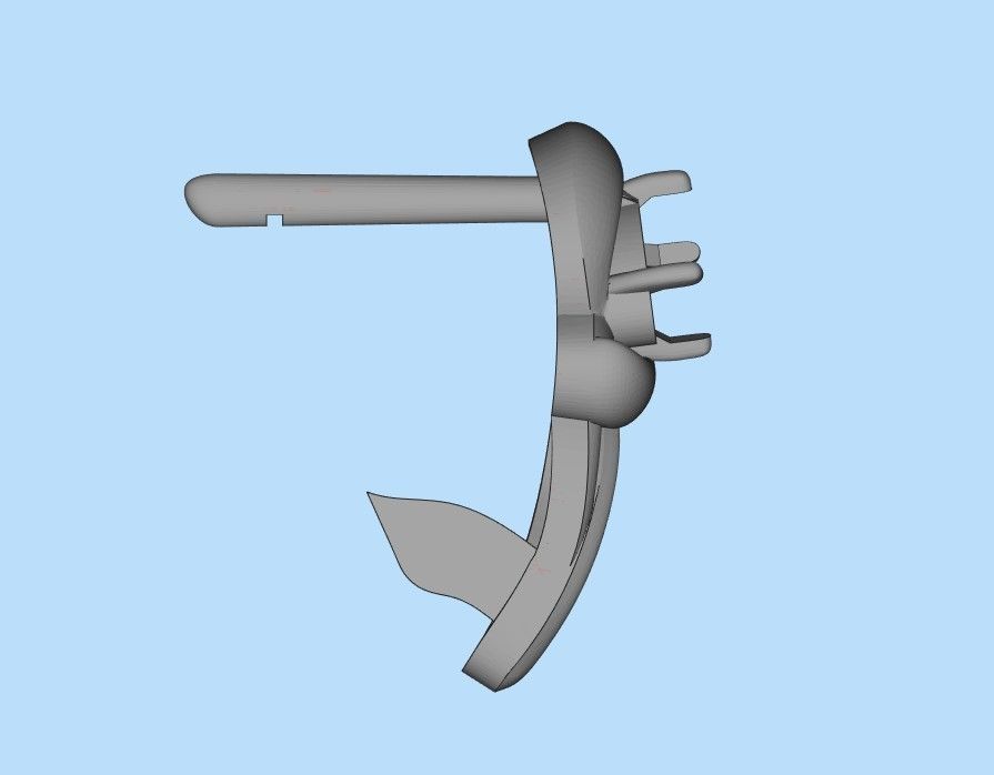 Women earrings with gems CAD 3dm stl 3D print model_33