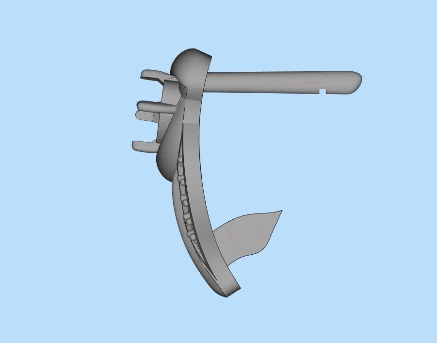 Women earrings with gems CAD 3dm stl 3D print model_34