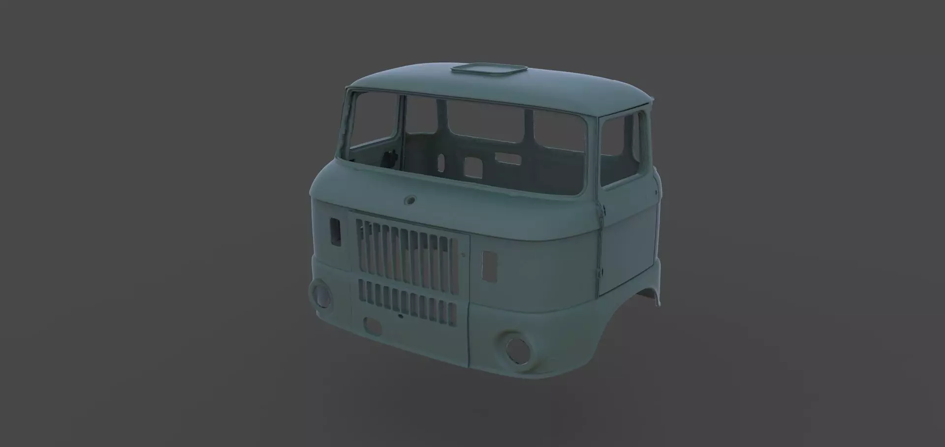 IFA W 50 Crane Body 3D print model