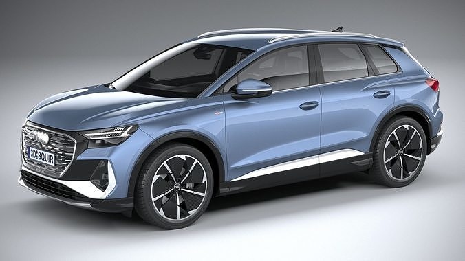 Audi Q4 e-tron s-line 2022 3D model