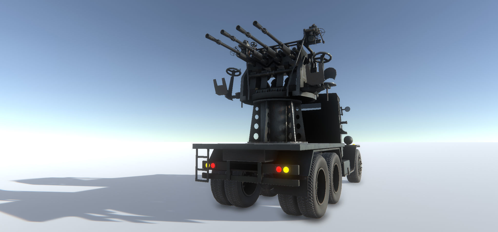 Old Military Trucks Set Low-poly 3D model_10