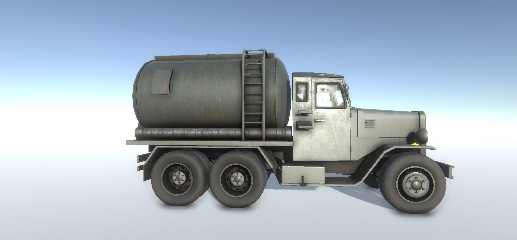 Old Military Trucks Set Low-poly 3D model_15