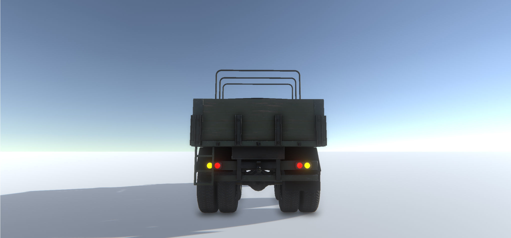 Old Military Trucks Set Low-poly 3D model_17