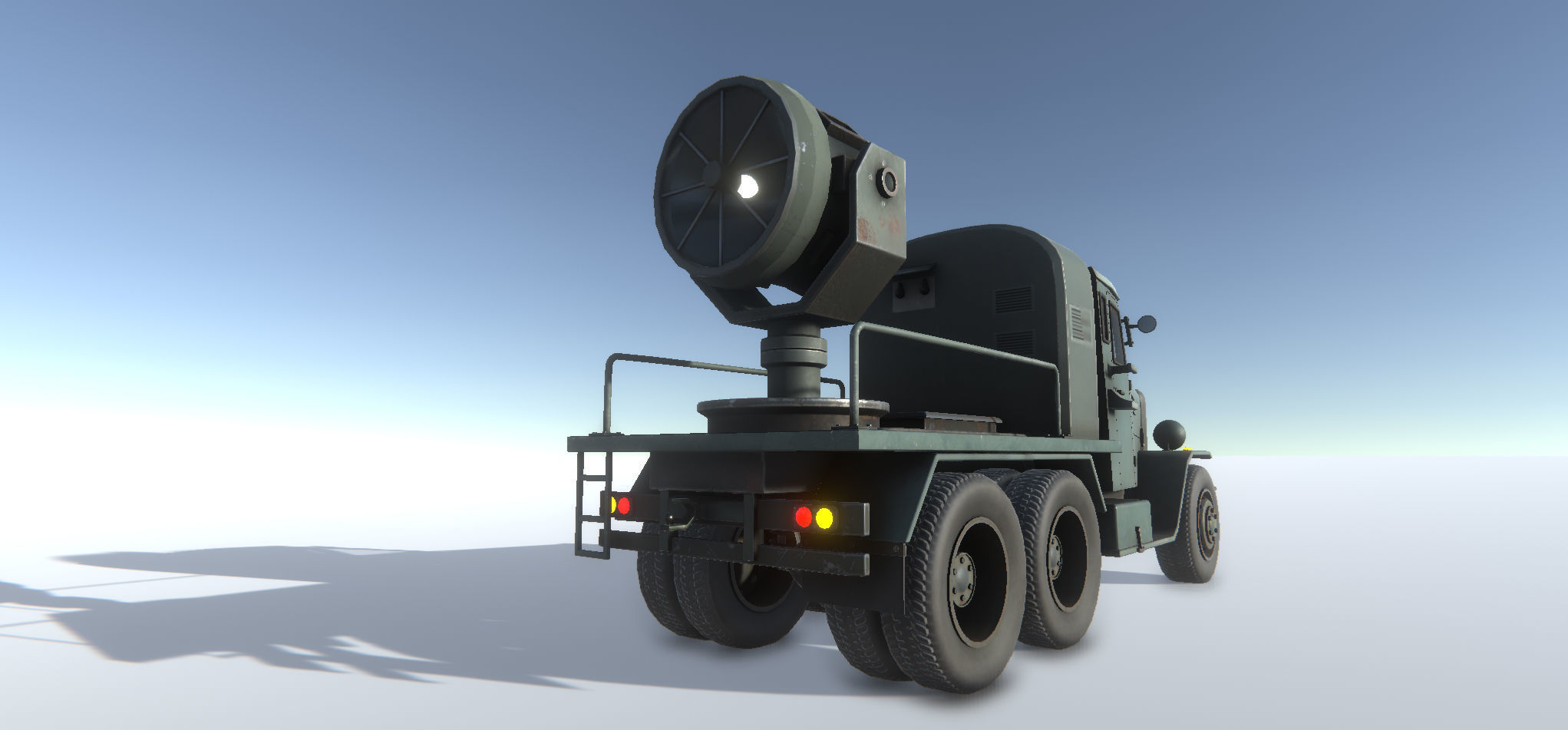 Old Military Trucks Set Low-poly 3D model_13