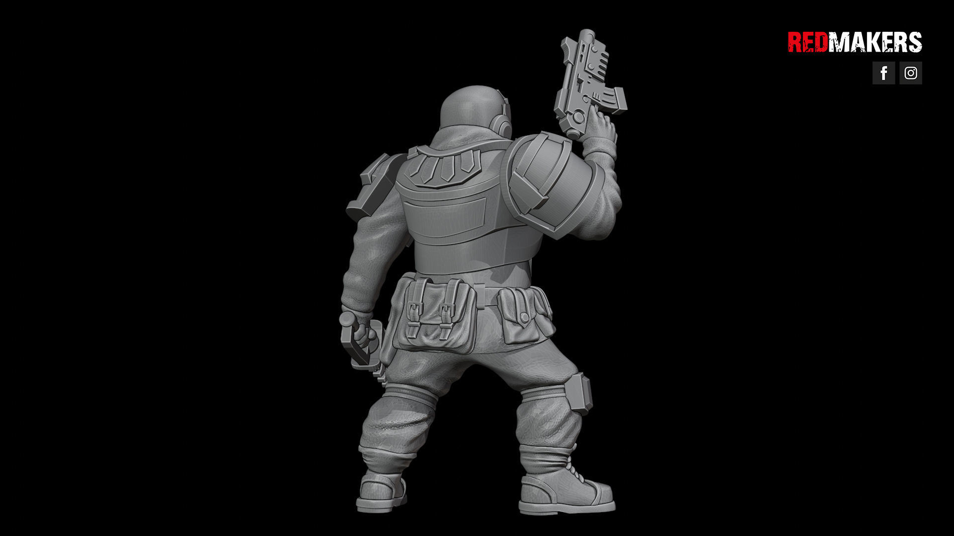 Alpha troops  - Command Squad of the Imperial Force 3D print model_15