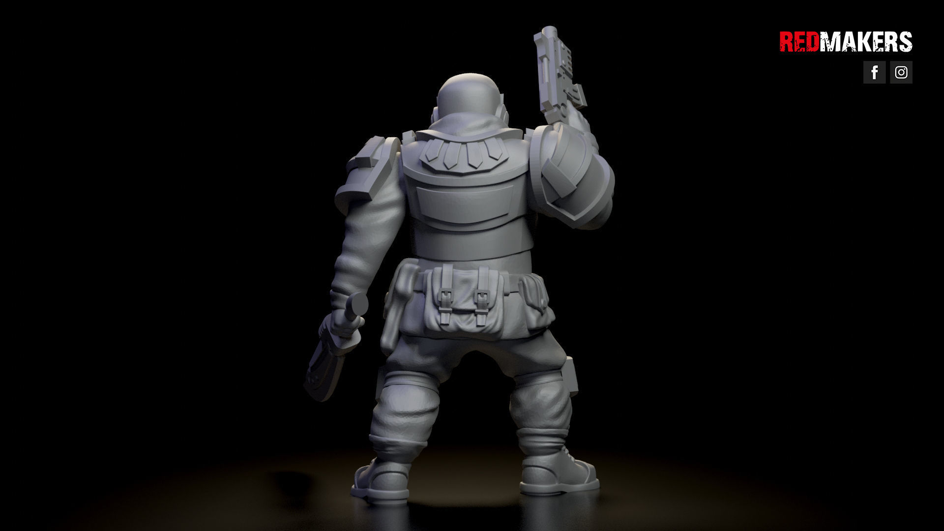 Alpha troops  - Command Squad of the Imperial Force 3D print model_7