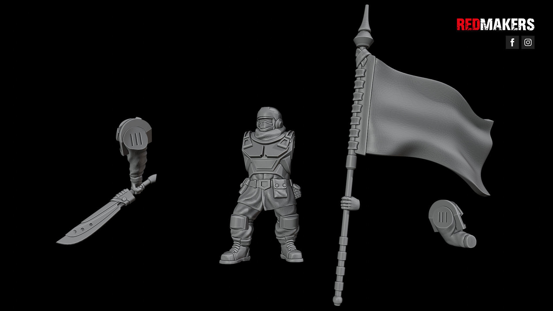 Alpha troops  - Command Squad of the Imperial Force 3D print model_25