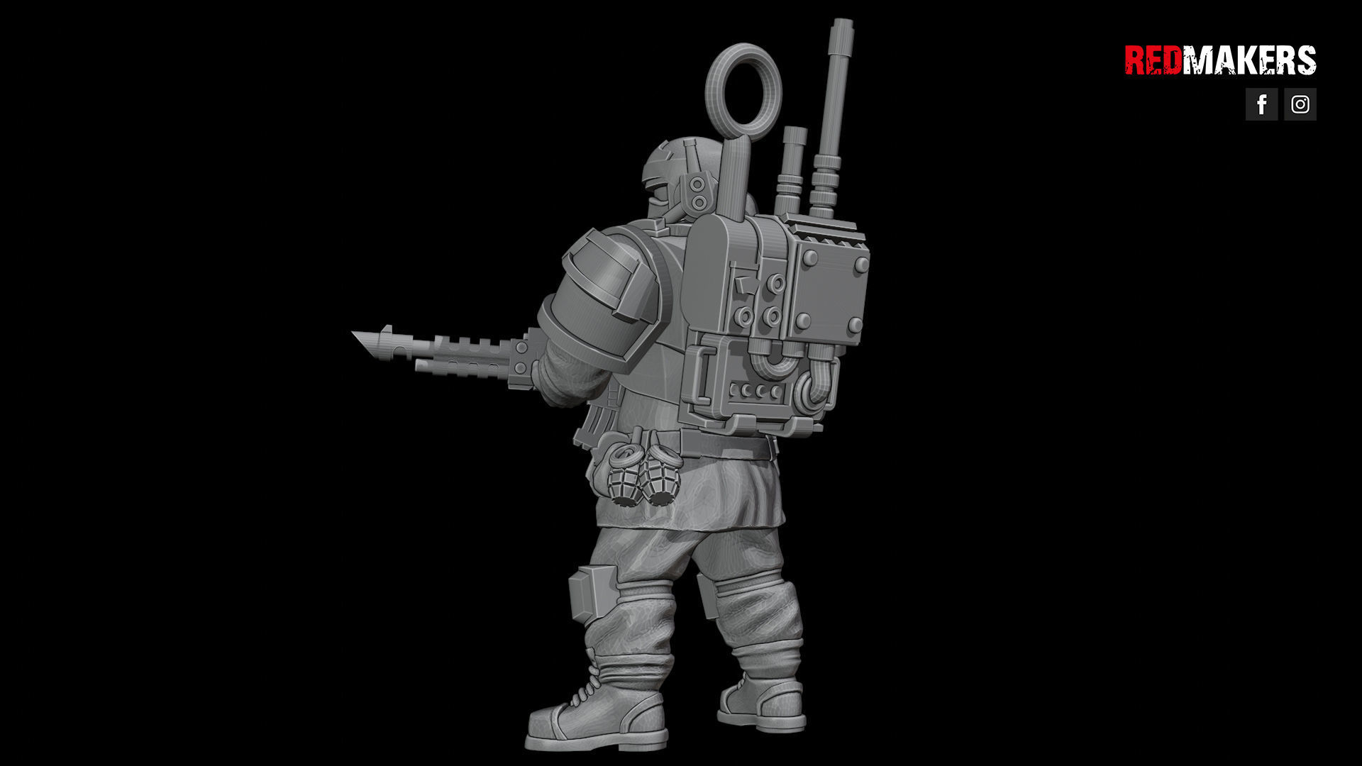 Alpha troops  - Command Squad of the Imperial Force 3D print model_21