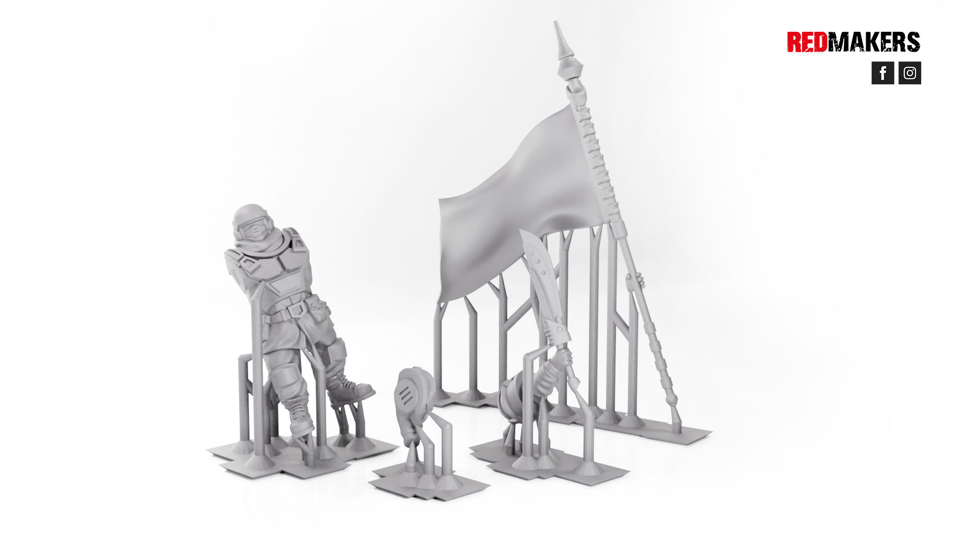 Alpha troops  - Command Squad of the Imperial Force 3D print model_5