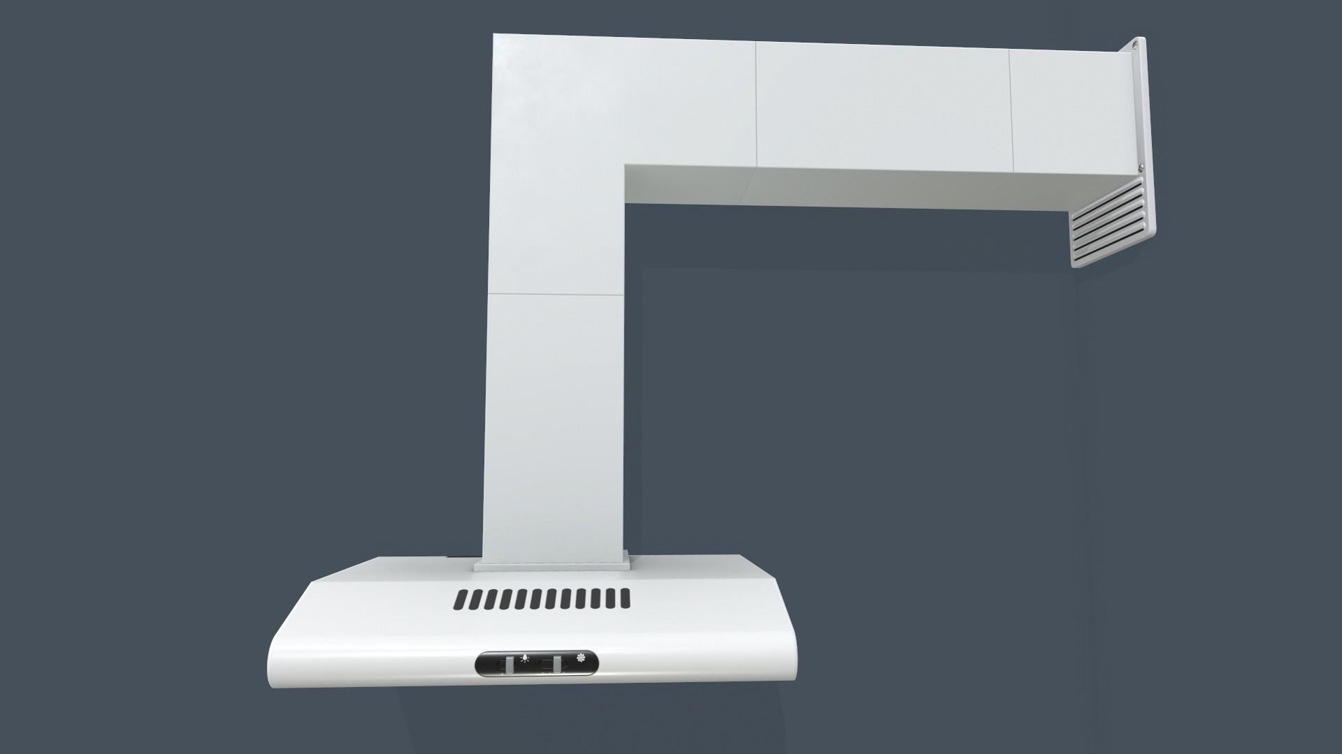 Extractor Hood Low-poly 3D model_9