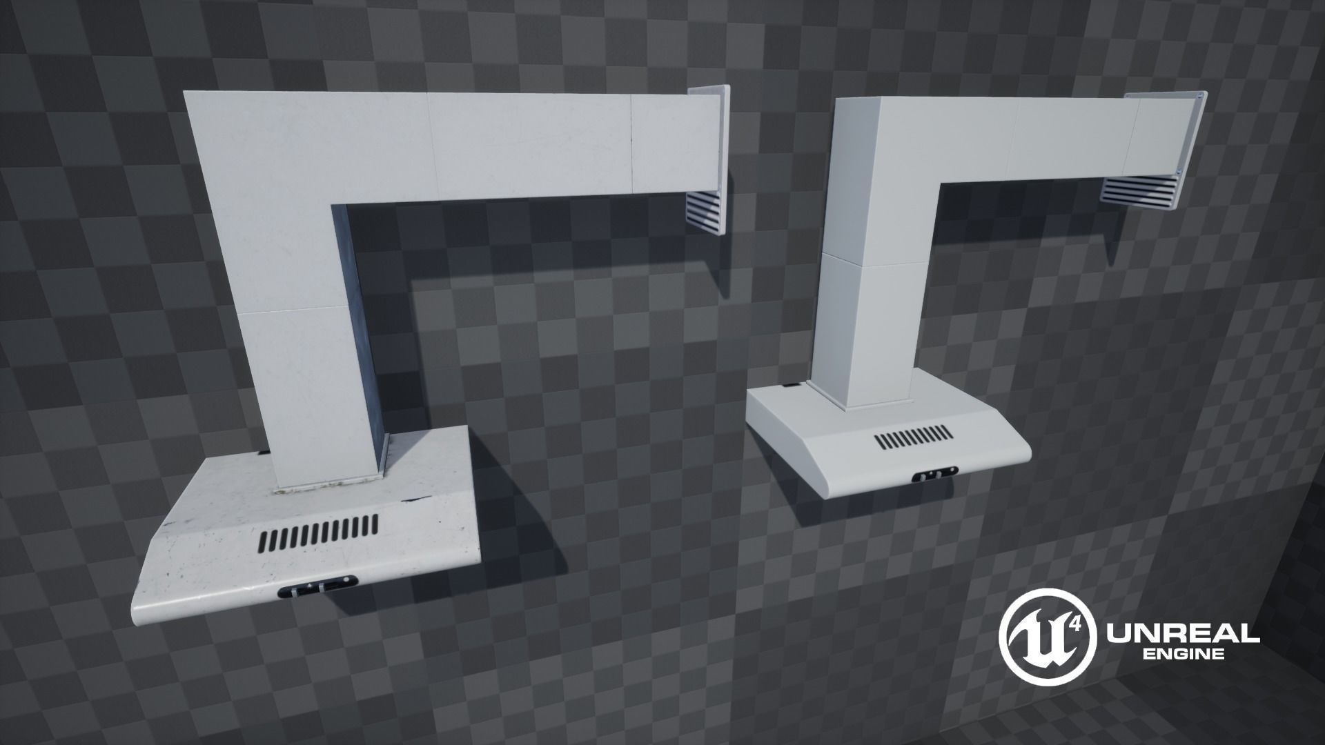 Extractor Hood Low-poly 3D model_17
