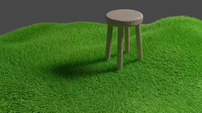 Grass stool in