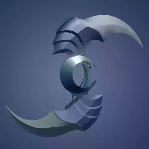 Aphelios Crescendum the Chakram league of legends 3D print model